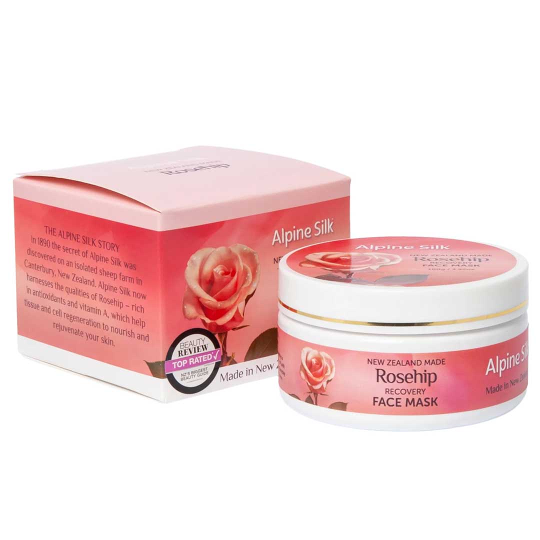 Alpine Silk Organic Rosehip Recovery Face Mask