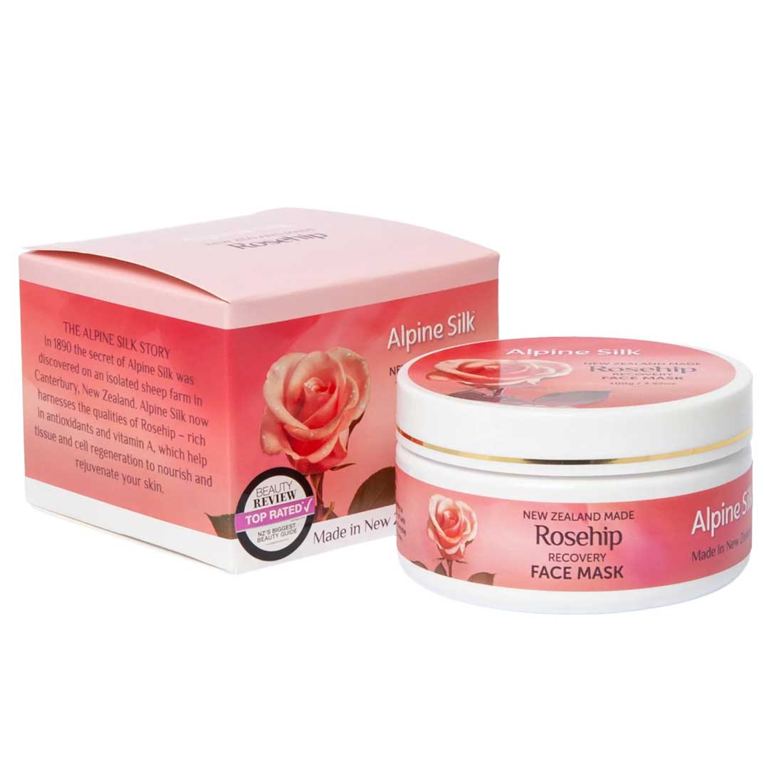 Alpine Silk Organic Rosehip Recovery Face Mask 