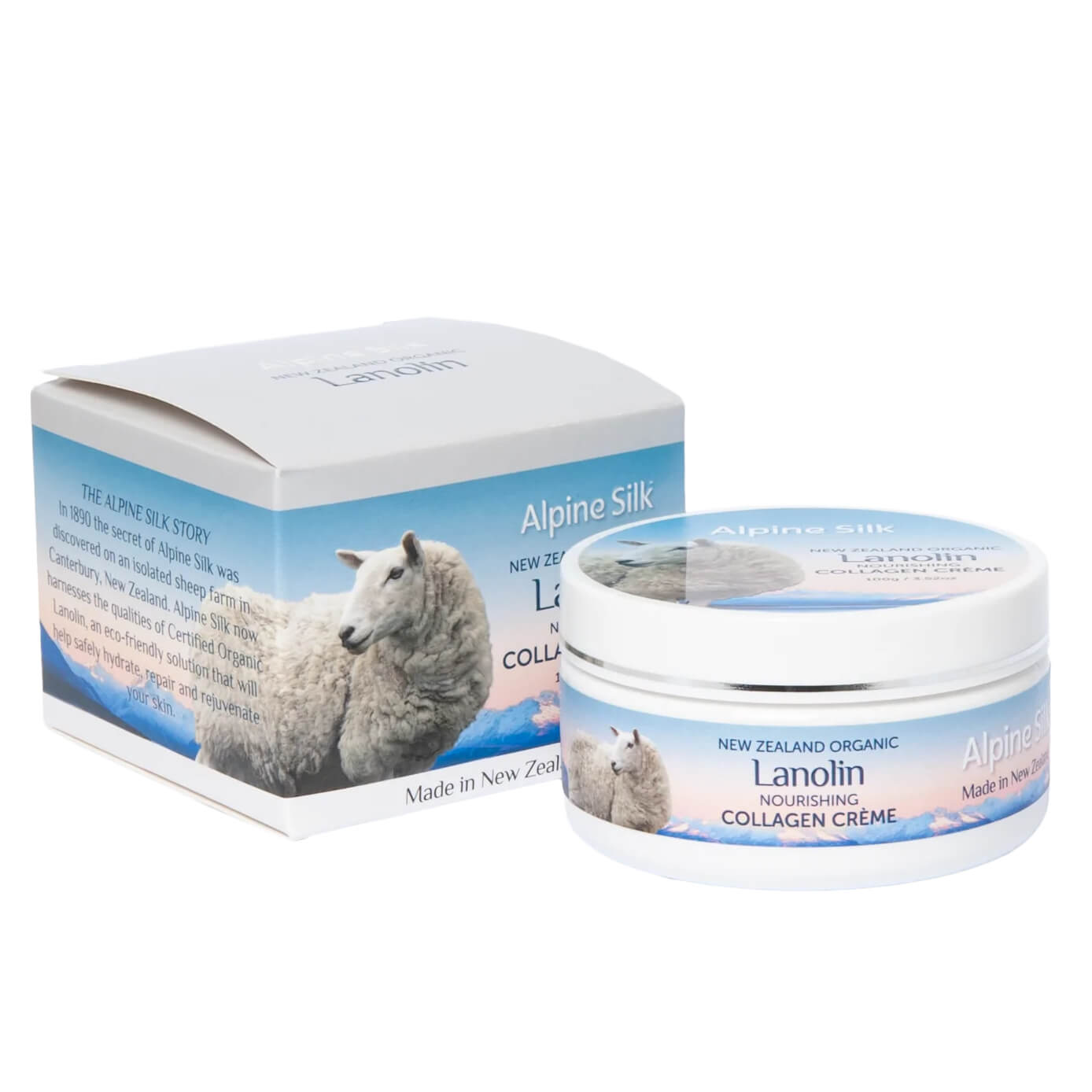 FREE - Alpine Silk Organic Lanolin Nourishing Collagen Creme 100g