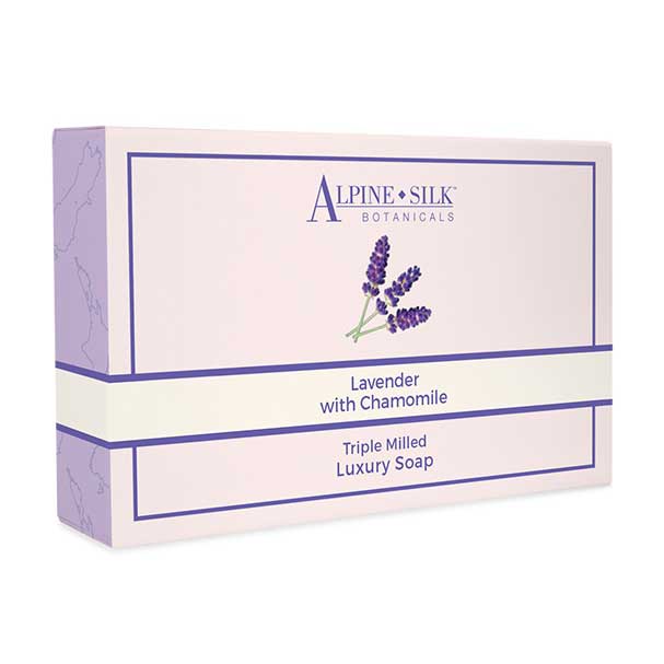 Alpine Silk Botanicals Lavender Luxury Soap 40g with Chamomile