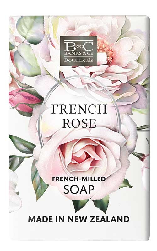 Banks & Co Botanicals French Rose Triple Milled Soap 200g