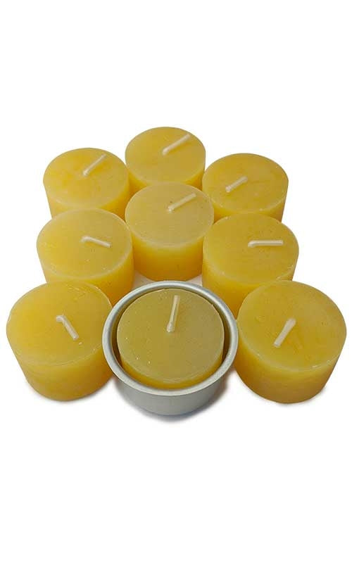 Beeswax Tea light Candles Set of 9