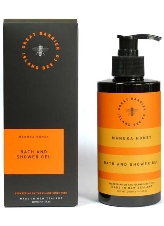 Great Barrier Island Manuka Honey Bath & Shower Gel 300ml Pump