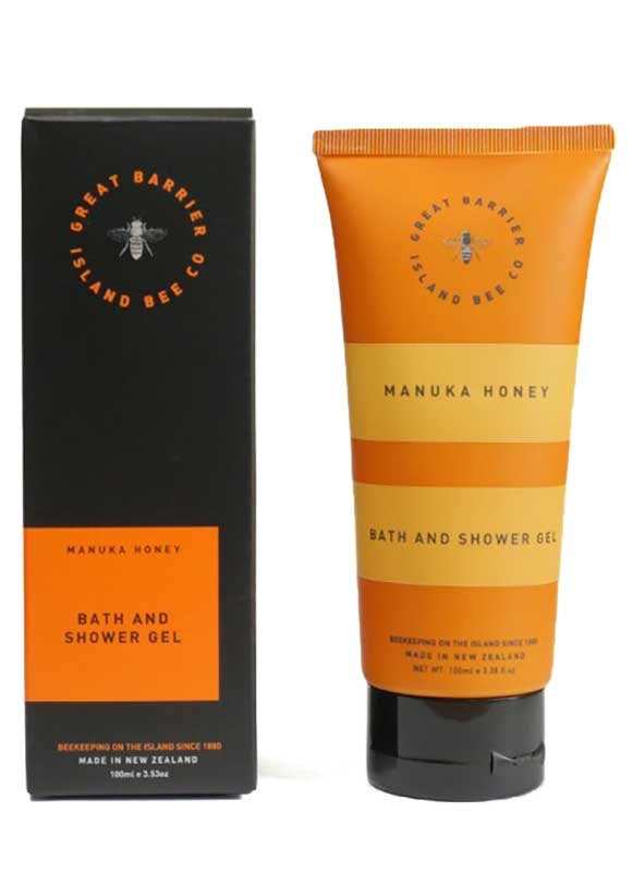 Great Barrier Island Manuka Honey Bath & Shower Gel 100ml Tube