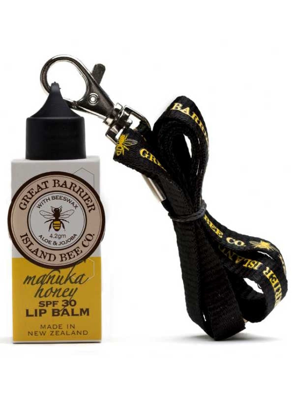 Great Barrier Island Bee Co Manuka Honey Lip Balm SPF30 - Lanyard Office Pod