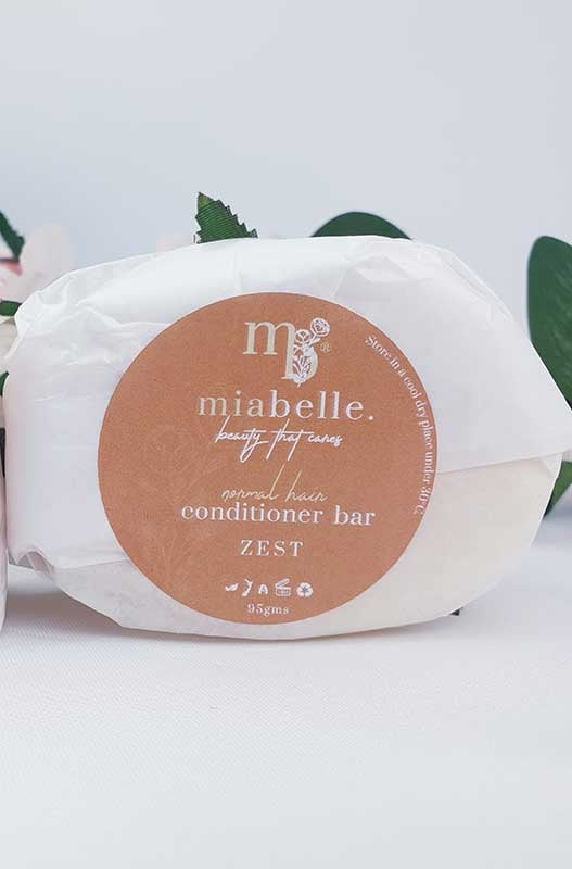 Mia Belle Solid Conditioner Bar for All Hair Types - Zest