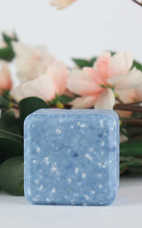 Mia Belle Solid Shampoo Bar - Blue - Toning Grey or Dark Hair