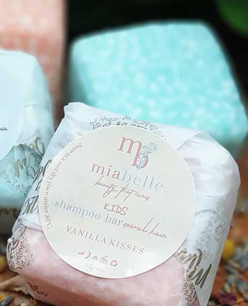 Mia Belle Solid Shampoo Bar for Kids - Vanilla Kisses - Normal