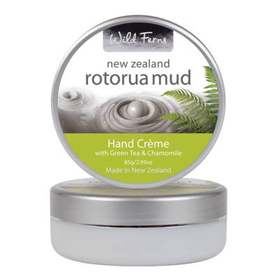 Wild Ferns Rotorua Mud Hand Creme with Green Tea & Chamomile 85g