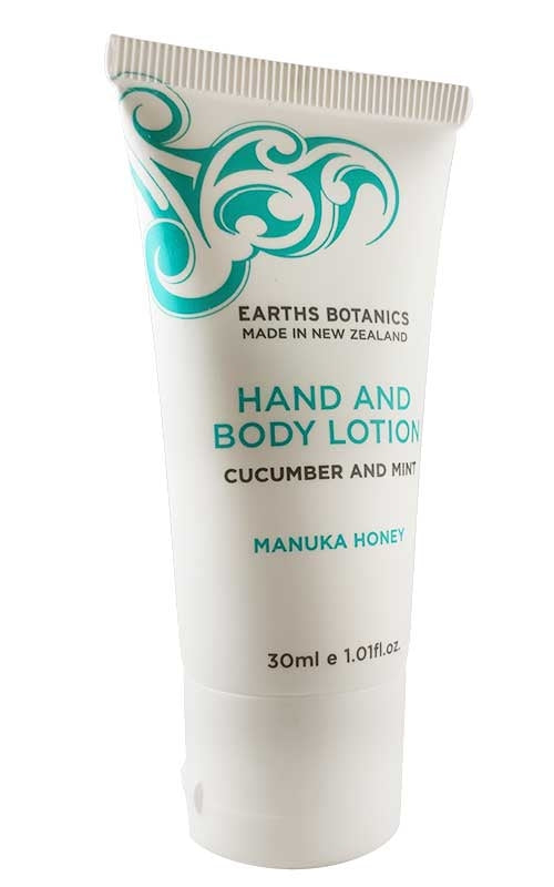 Earths Botanics Hand & Body Lotion Cucumber & Mint Travel Size 30ml