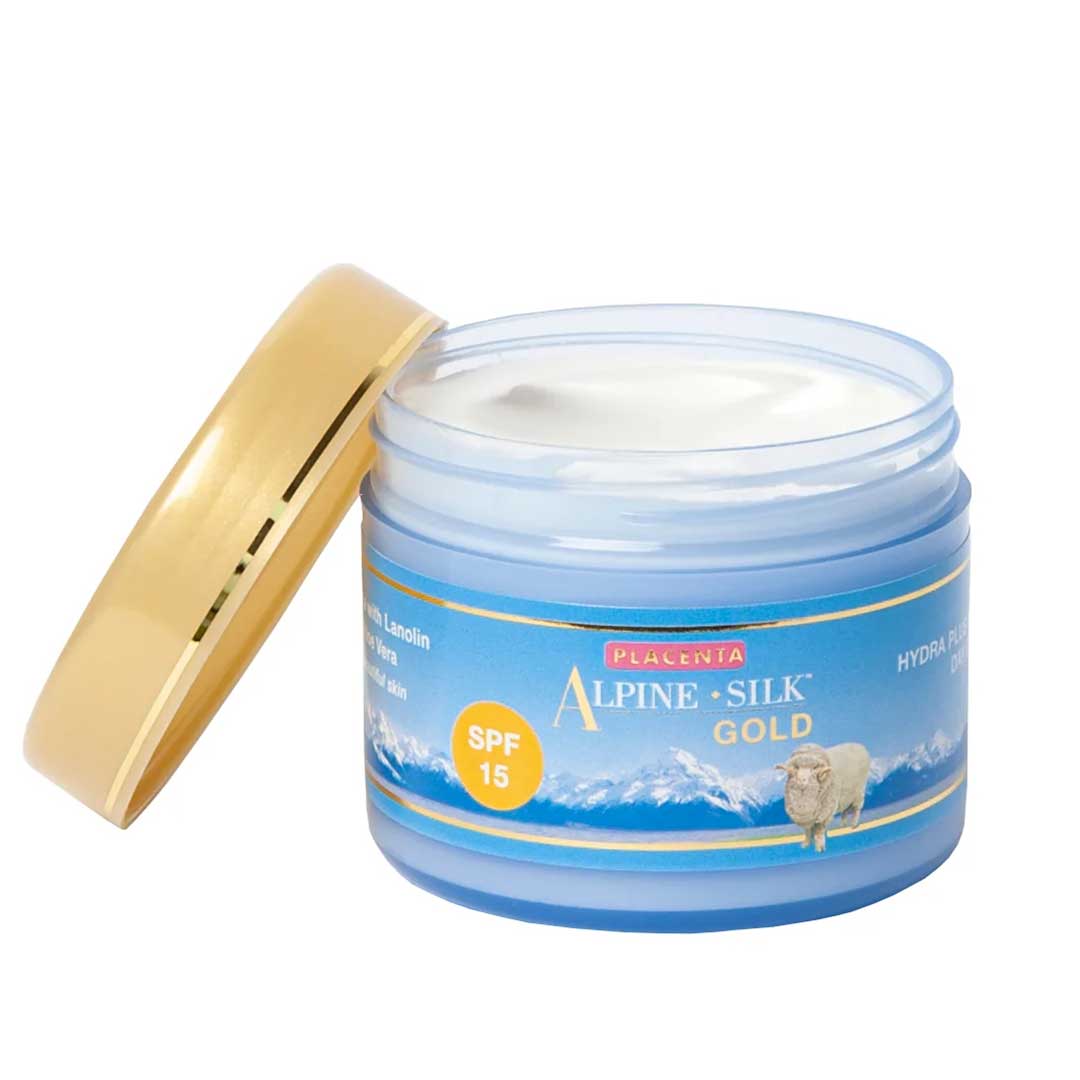 FREE - Alpine Silk Gold Hydra Plus Day Cream w Placenta, Aloe Vera, SPF15+