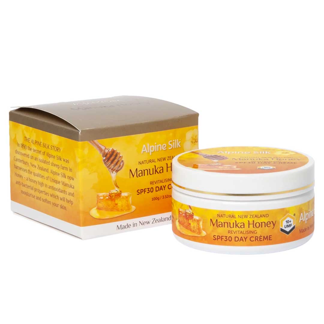 FREE - Alpine Silk Manuka Honey Revitalising SPF30 Day Crème 100g