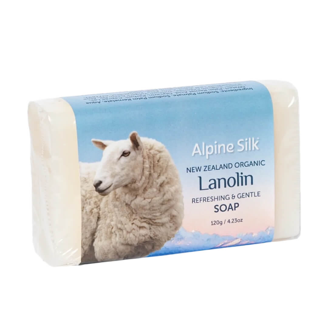 FREE - Alpine Silk Organic Lanolin Refreshing & Gentle Soap 120g