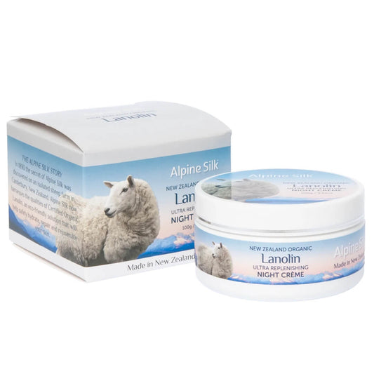 FREE - Alpine Silk Organic Lanolin Ultra Replenishing Night Creme 100g