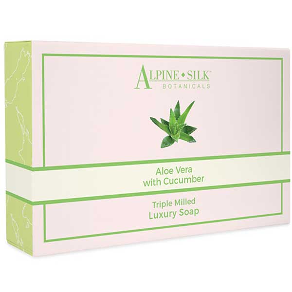 Alpine Silk Botanicals Aloe Vera Luxury Soap with Cucumber 40g