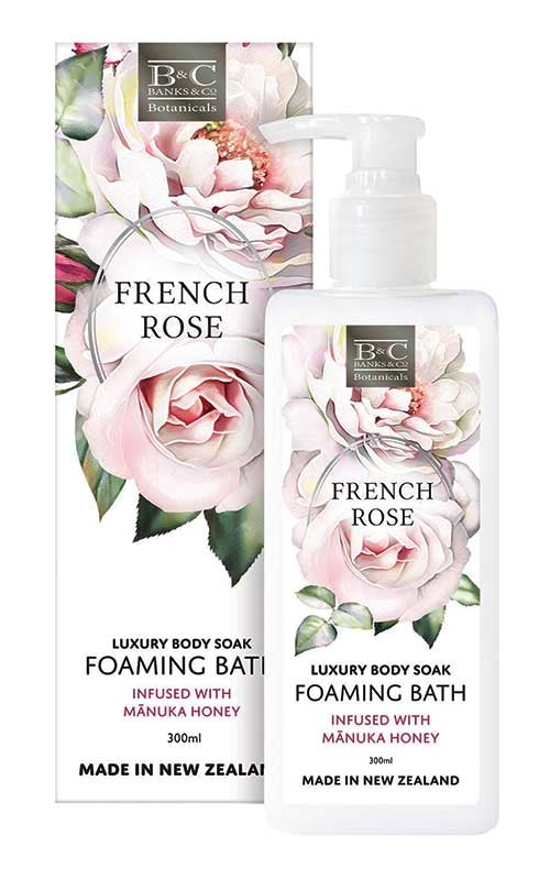 Banks & Co Botanicals French Rose Luxury Body Soak Foaming Bath