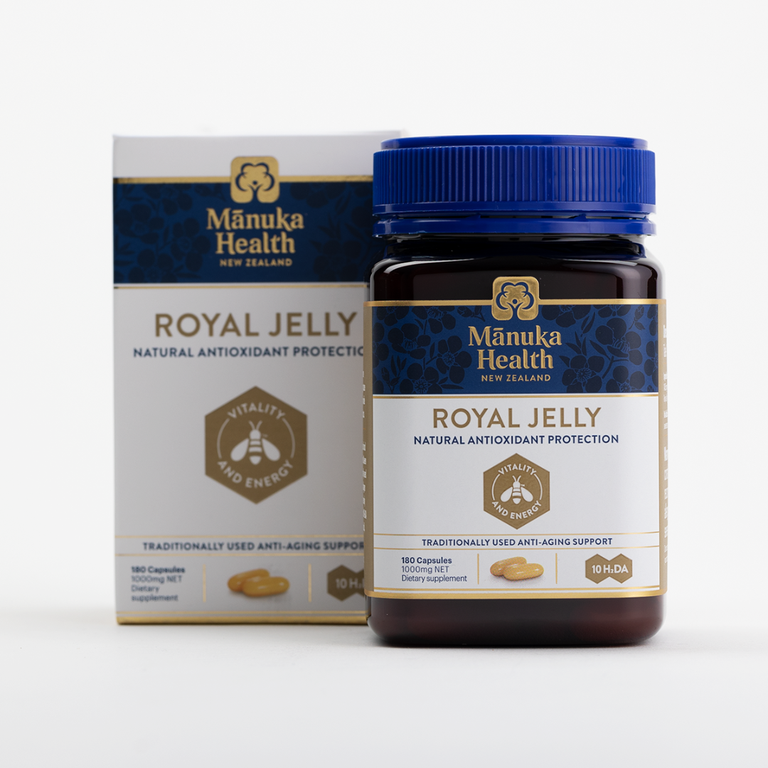 Manuka Health Royal Jelly 180 Capsules Boxed