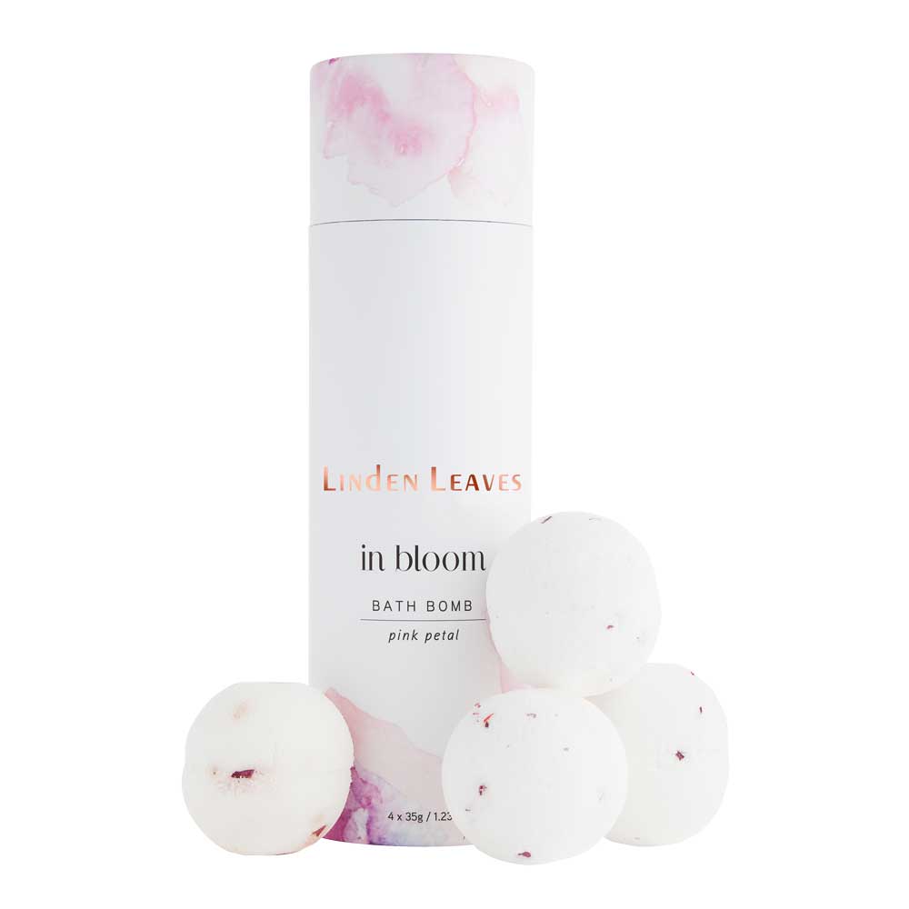 Linden Leaves In Bloom Pink Petal Bath Bombs