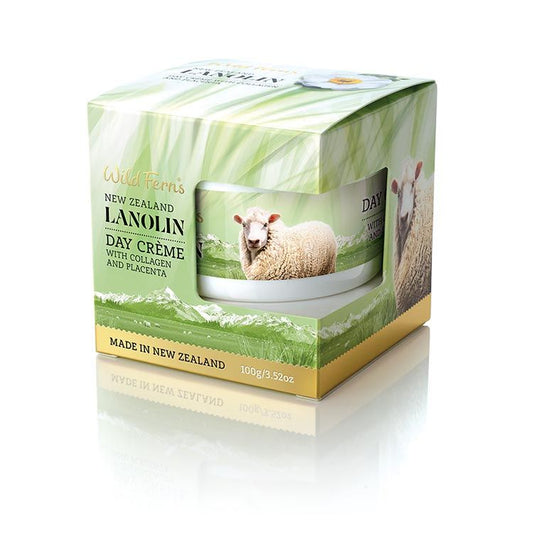 Wild Ferns New Zealand Lanolin Day Creme with Collagen and Placenta