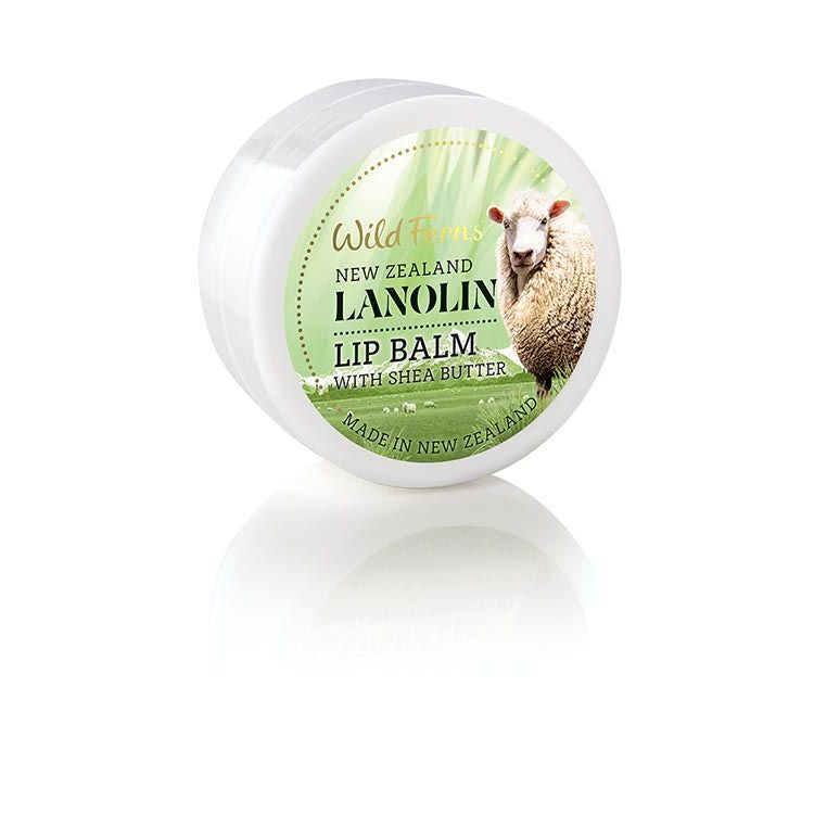 Wild Ferns New Zealand Lanolin Lip Balm with Shea Butter 18g